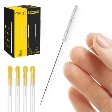 Vezetővel rendelkező akupunktúrás tűk, 100 db, 0,25 x 40 mm