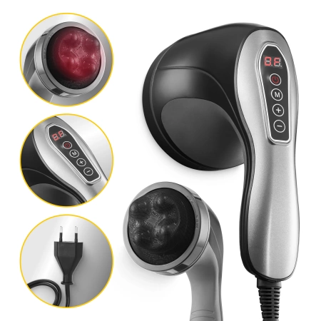 Narancsbőr elleni kézi masszírozó, fekete