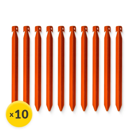 V-alakú alumínium sátorcövek, 18 cm, 10 db