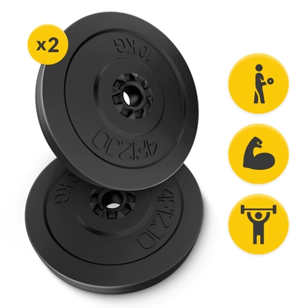 Bitumen súlytárcsa 2 x 10 kg