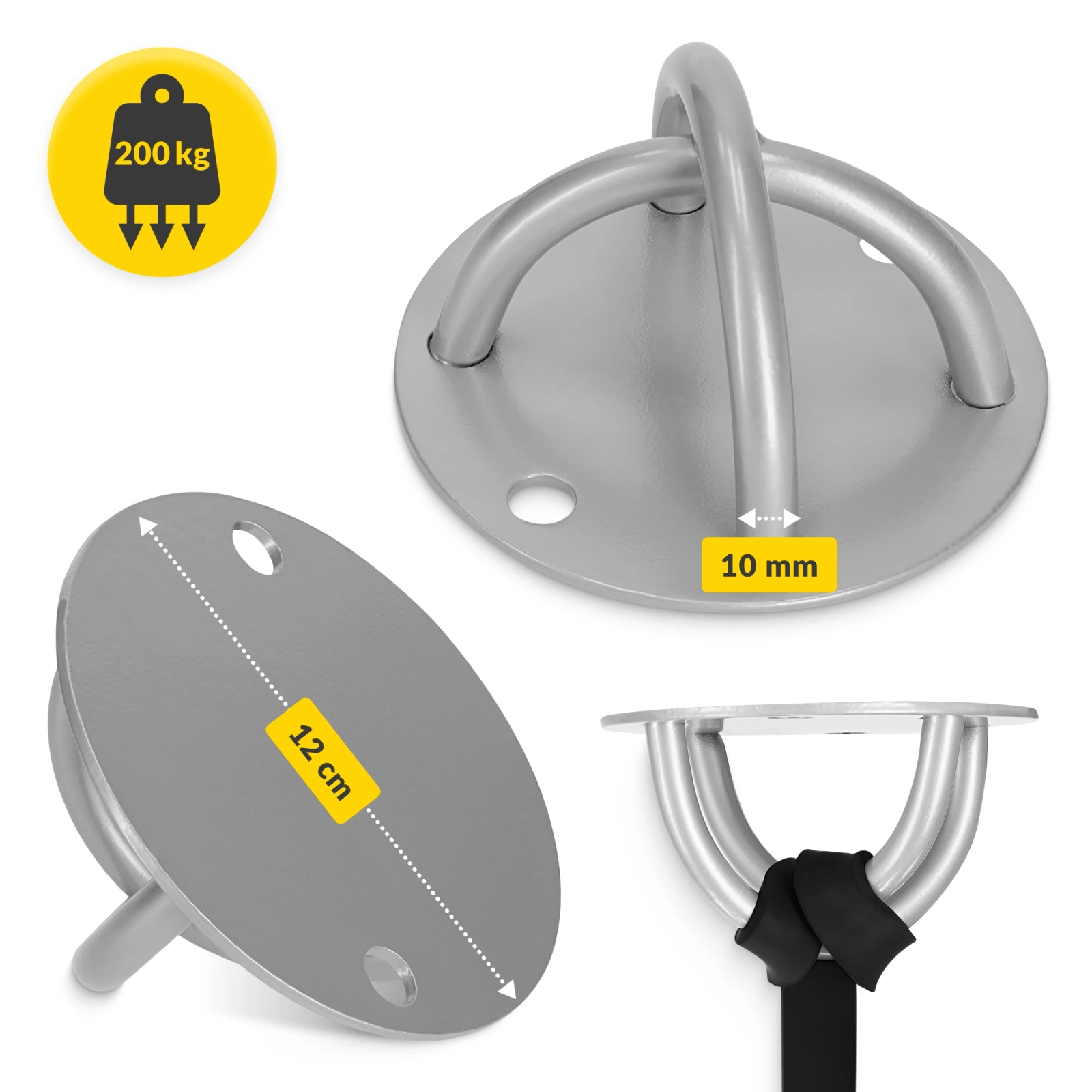 uchwyt do pasow treningowych sufitowy scienny uchwyt