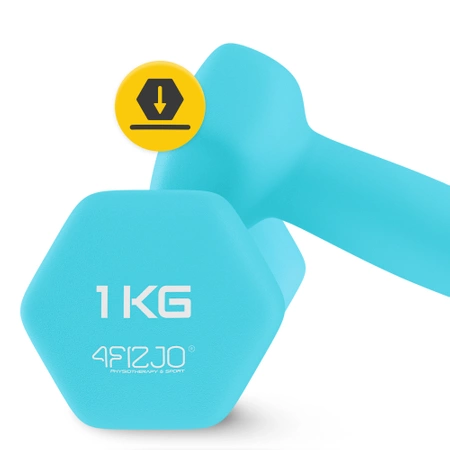 Classic öntöttvas kézisúlyzó, 2 x 1 kg