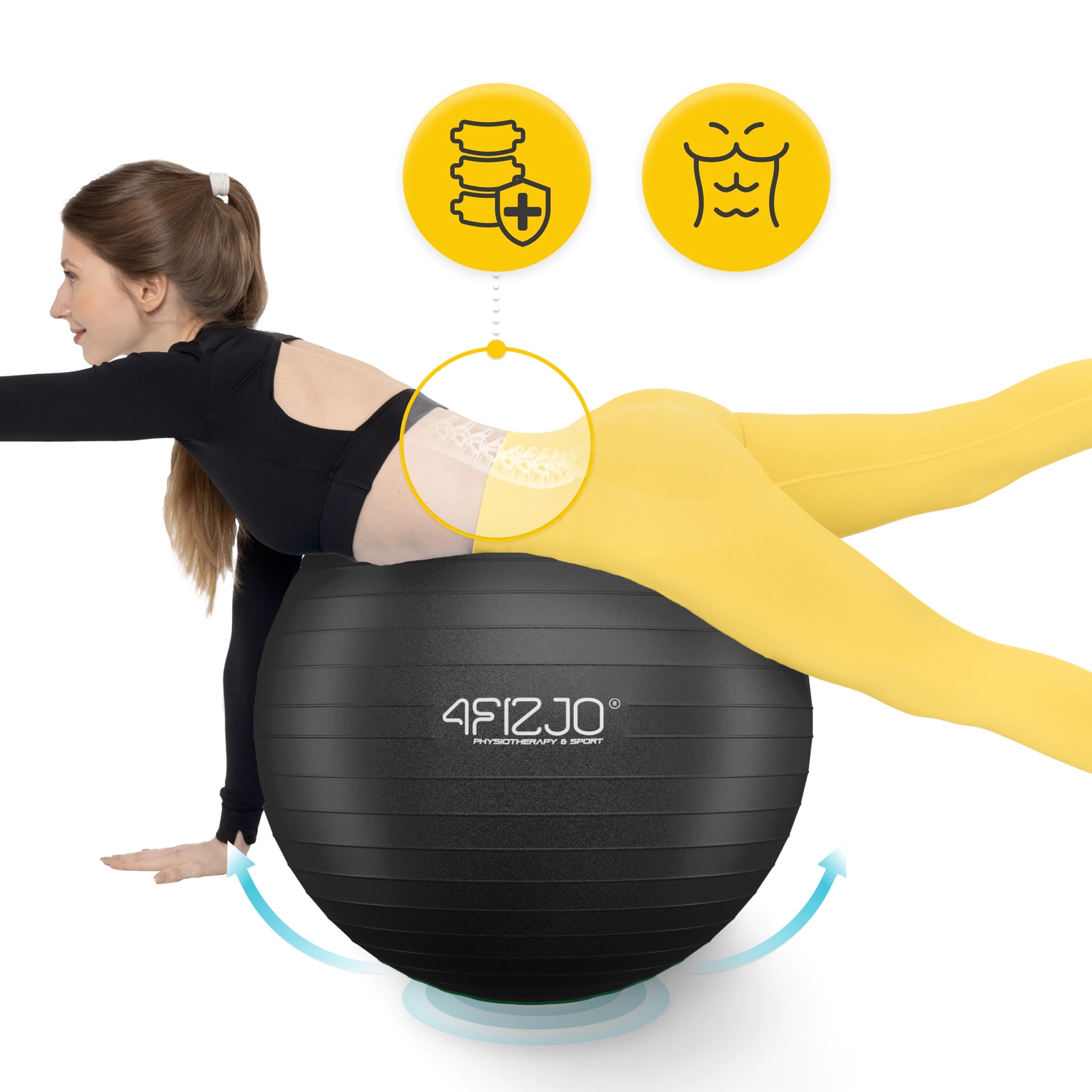 pilka gimnastyczna dmuchana do rehabilitacji