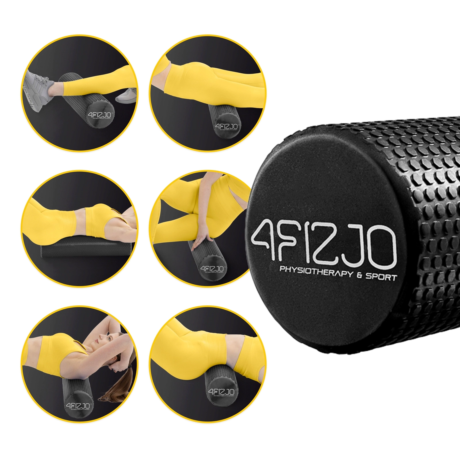 Roller do masażu z mini wypustkami Pentagram