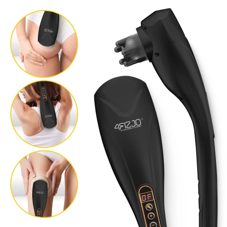 Kézi vibrációs masszírozó, fekete