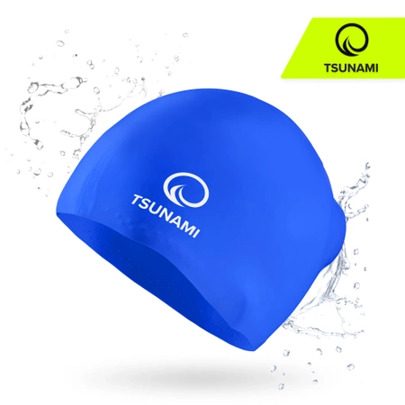 TSUNAMI unisex úszósapka, sötétkék