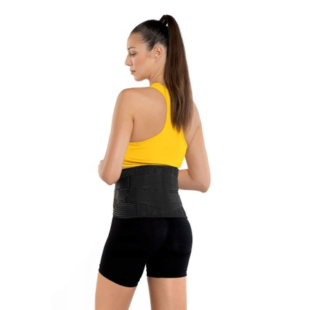 Ortopéd derékrögzítő, XXL, fekete