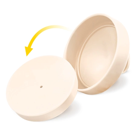 Fejbőrmasszírozó kefe, bézs