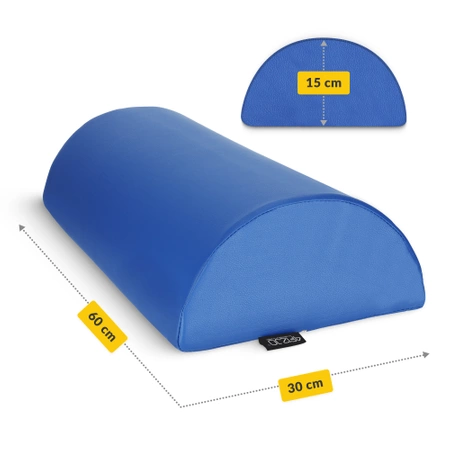 Félhenger párna, kék