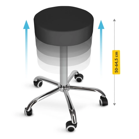 PURE forgó masszázsszék, fekete