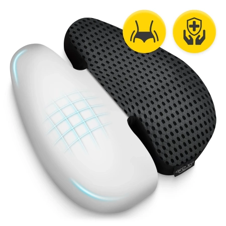 Ortopéd háttámaszpárna, fekete