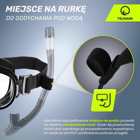 TSUNAMI búvár- és sznorkelező maszk