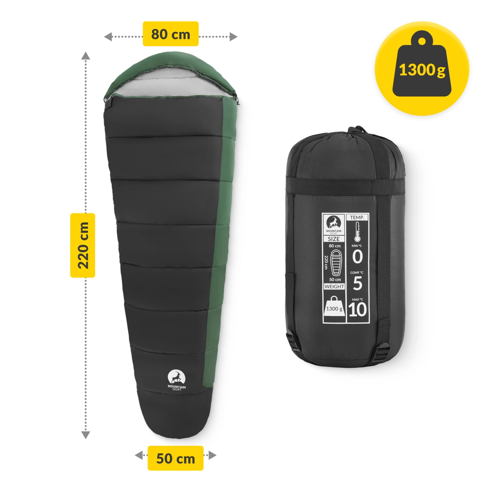 spiwor turystyczny mumia z torba