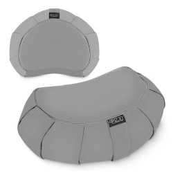ZAFU félhold alakú meditációs párna, szürke