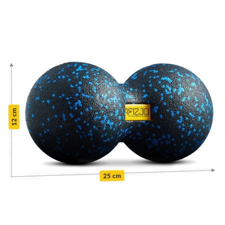 EPP dupla masszázslabda, 12 cm, kék