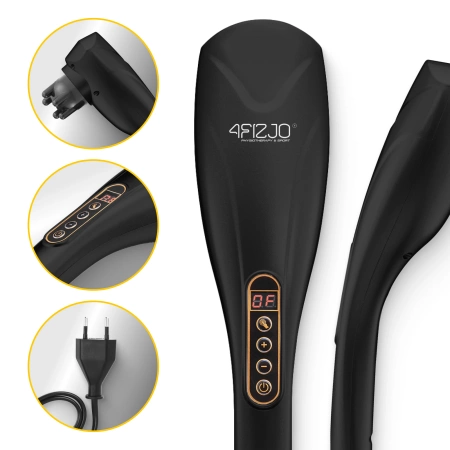 Kézi vibrációs testmasszírozó, fekete