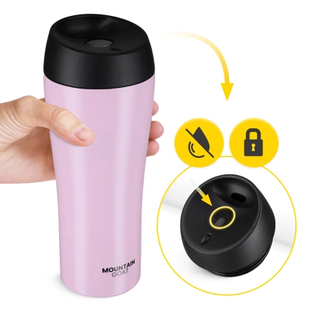 Mountain Goat TRAVEL termosz, 380 ml, rózsaszín