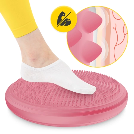 MED+ egyensúlyozó párna, 33 cm, rózsaszín