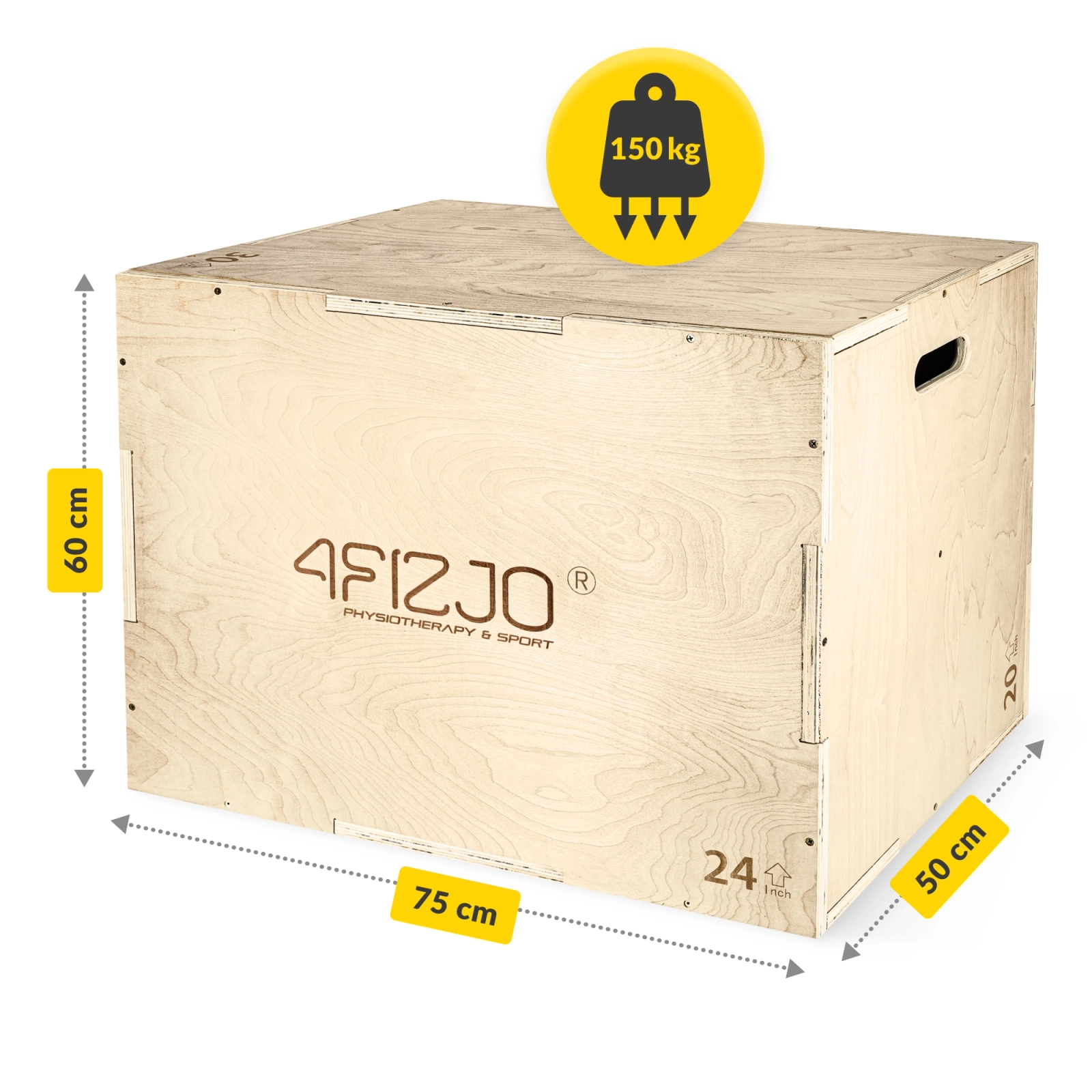 drewniana skrzynia plyometryczna jump box 4fizjo