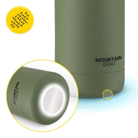 Termosz palack pánttal, 540 ml, zöld