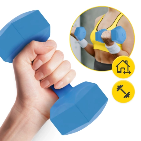 Bitumenes kézi súlyzó 2 x 2 kg