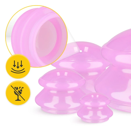 MED+ szilikonköpöly készlet, 4 db, rózsaszín