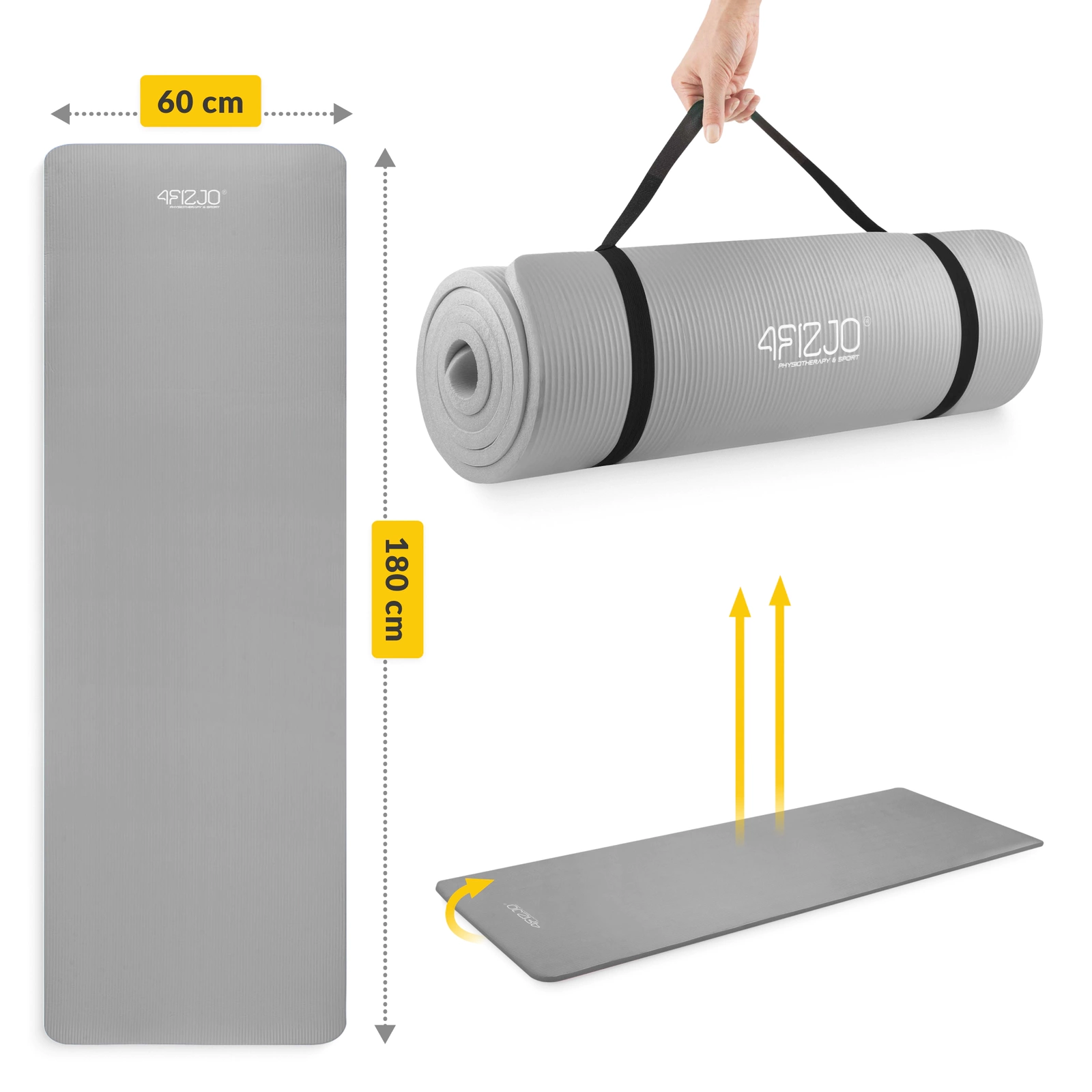 mata do ćwiczeń i rozciągania gruba piankowa 