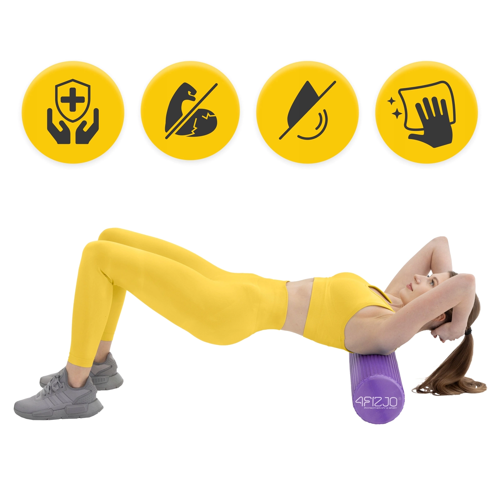 Roller do masażu z mini wypustkami Pentagram