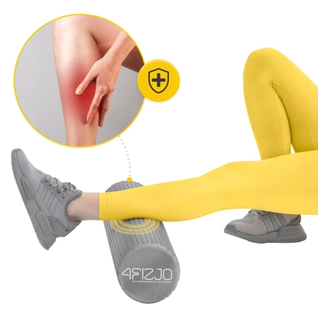 CARE+ bordázott masszázshenger, 60 cm, szürke