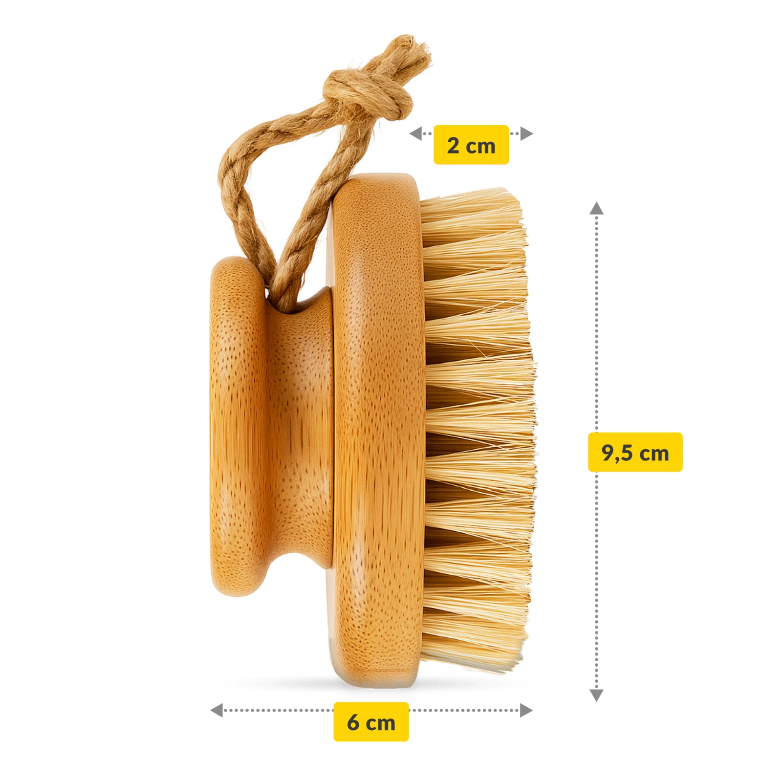 bambusowa szczotka do masazu ciala z raczka