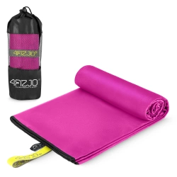 Gyorsan száradó mikroszálas törölköző, 180 x 100 cm rózsaszín