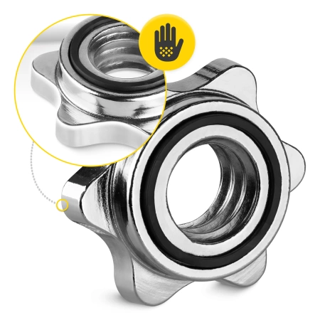 Fém csavaros bilincsek 25 mm-es nyakhoz, 2 db.