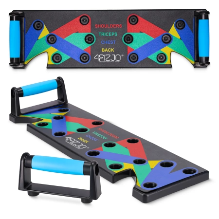 Fogantyúval ellátott fekvőtámasz állvány