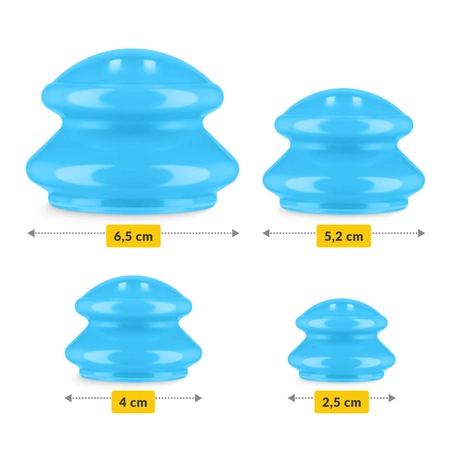 Gumiköpöly készlet, 4 db, kék