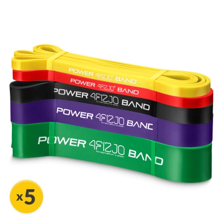 POWER BAND erősítő gumiszalag szett, 5 db