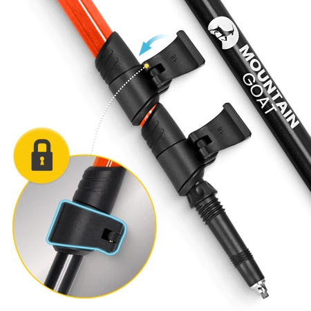 Mountain Goat PEAK+ nordic walking túrabot, narancssárga