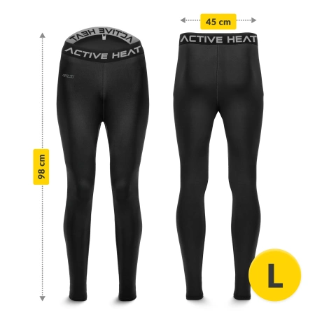 Unisex termikus nadrág – fekete, L méret