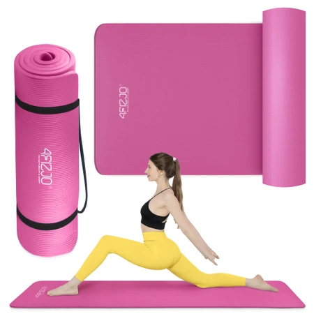 NBR jógaszőnyeg, 180 × 60 × 1,5 cm, rózsaszín