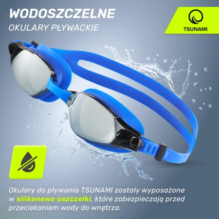 TSUNAMI úszószemüveg kék