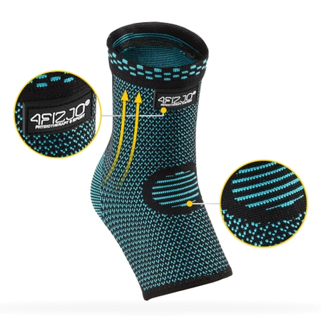 Rugalmas bokaszorító, XL, kék