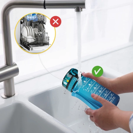 Gyerek kulacs, motivációs minta, 0,5 L, kék