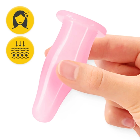 FACE+ szilikonköpöly készlet, 5 db, rózsaszín