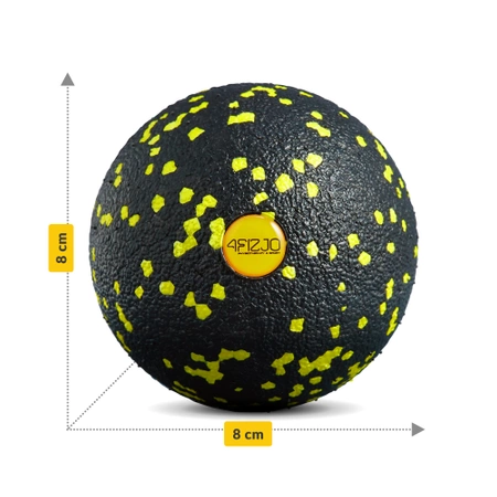 EPP masszázslabda, 8 cm, sárga