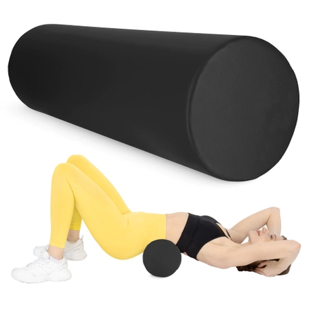 Masszázs henger, 100 x 30 cm, fekete