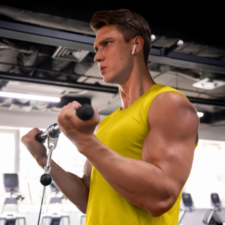 Forgatható egyenes kétkezes fogantyú, 54 cm