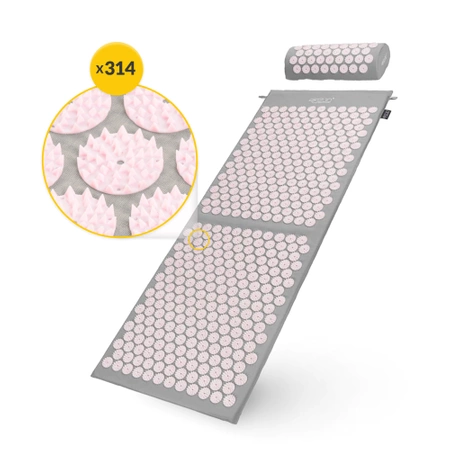 Párnával ellátott klasszikus nagy akupresszúrás szőnyeg, XL, narancssárga