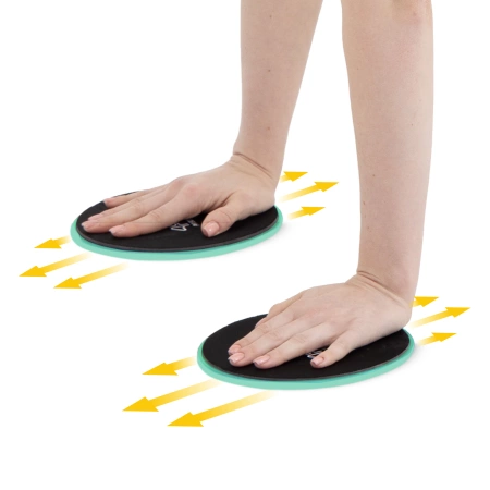 SLIDE csúszókorong edzéshez, 2 db, zöld