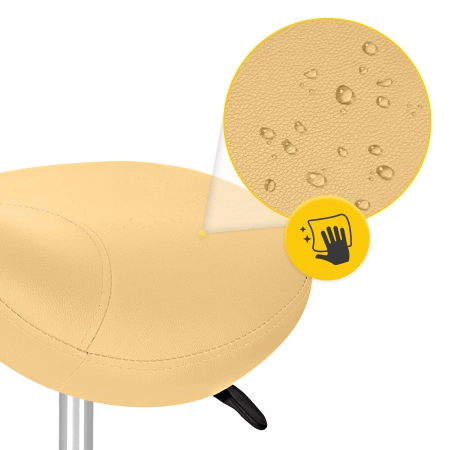 ERGO nyeregülésű forgó masszázsszék, sárga