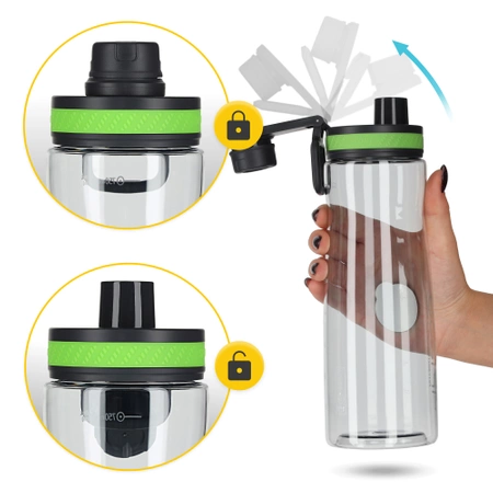 Sportkulacs, 850 ml, zöld