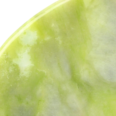 Barázdált Gua Sha kő természetes zöld jádéből